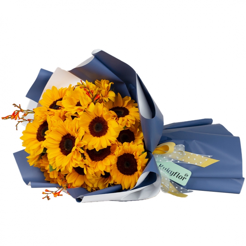 Bouquet of 20 Sunflowers. Delivery Service in Lima and Callao - Peru