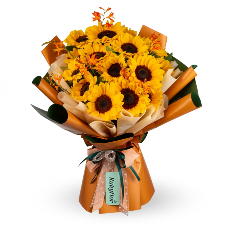 Bouquet of 15 Sunflowers