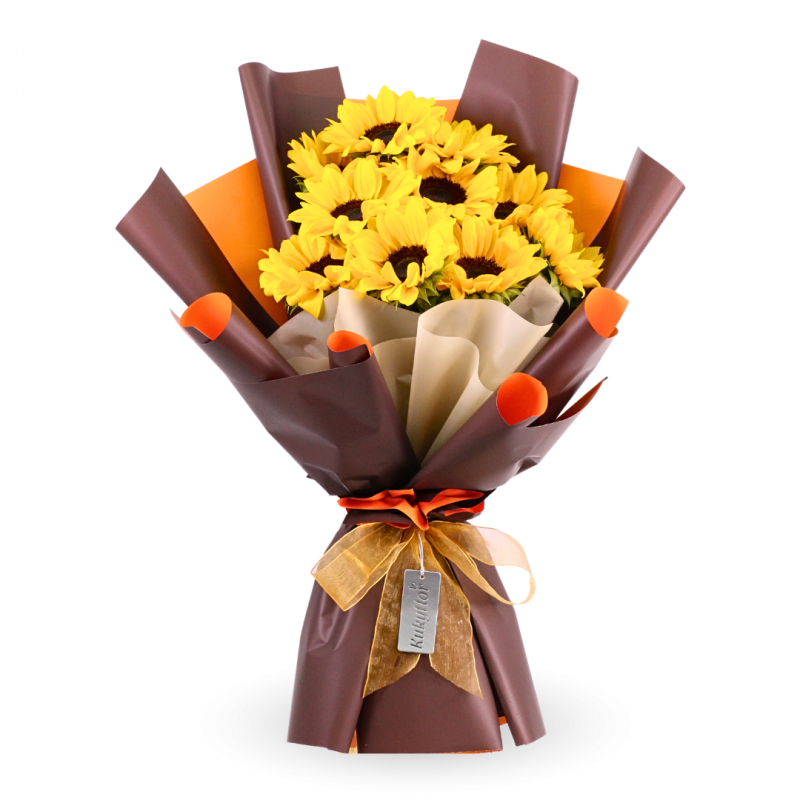 Bouquet of 10 sunflowers D